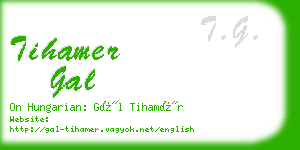 tihamer gal business card